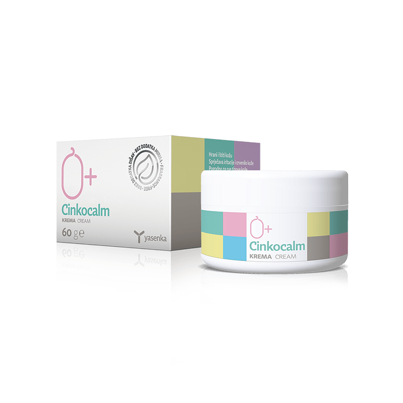 Cinkocalm Cream for daily skincare, suitable for children and adults, effectively addressing various skin concerns such as irritation and dryness, available for purchase in Ireland at Yasenka.ie