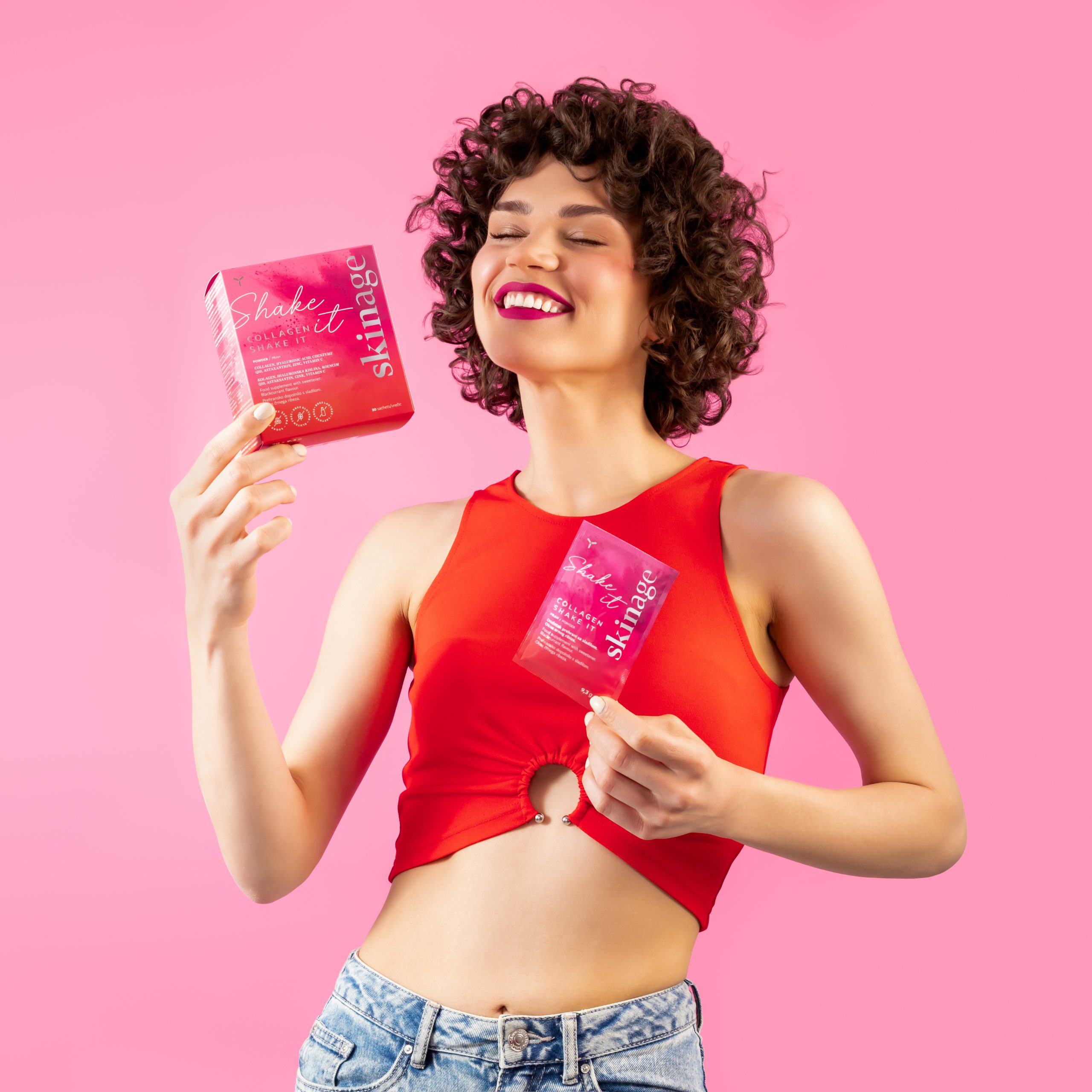 SKINAGE COLLAGEN SHAKE IT BLACKCURRANT- BAG (1 PCE) - Image 2