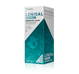 Lenisal Broncho Calm syrup for respiratory health and soothing support, formulated with natural ingredients, available for purchase in Ireland at Yasenka.ie.