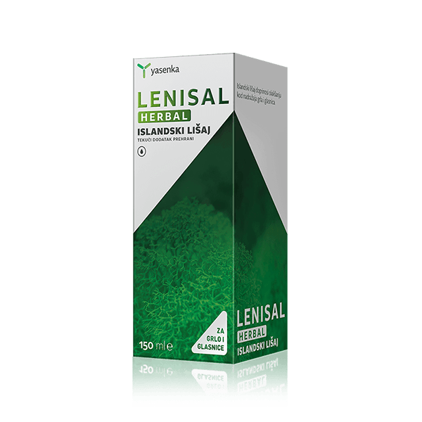Lenisal Herbal Icelandic Lichen supplement for respiratory health and immune support, made from natural ingredients, available for purchase in Ireland at Yasenka.ie