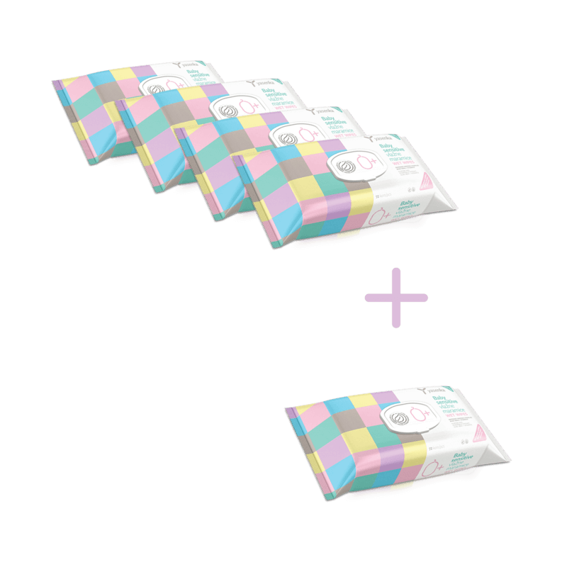 Moisturizing Wipes for Children with Chamomile Extract and Vitamin E, designed to keep your little one's skin soft and nourished, available for purchase in Ireland at Yasenka.ie