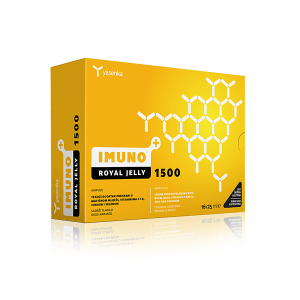 Imuno Royal Jelly 1500 dietary supplement for immune support and vitality, enriched with royal jelly, available for purchase in Ireland at Yasenka.ie