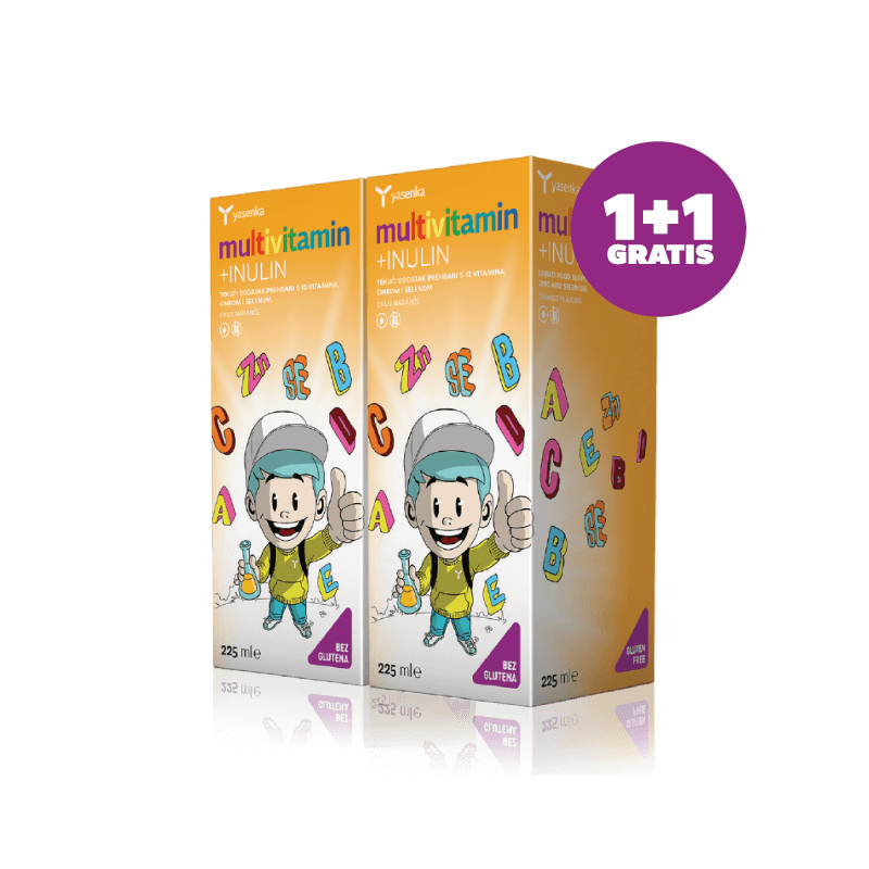 Children's Multivitamin with Inulin for immune support and overall health, enriched with essential vitamins and minerals, available for purchase in Ireland at Yasenka.ie
