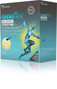 Omniflex Magnesium Citrate 400 supplement for muscle function and relaxation, promoting overall wellness and energy, available for purchase in Ireland at Yasenka.ie