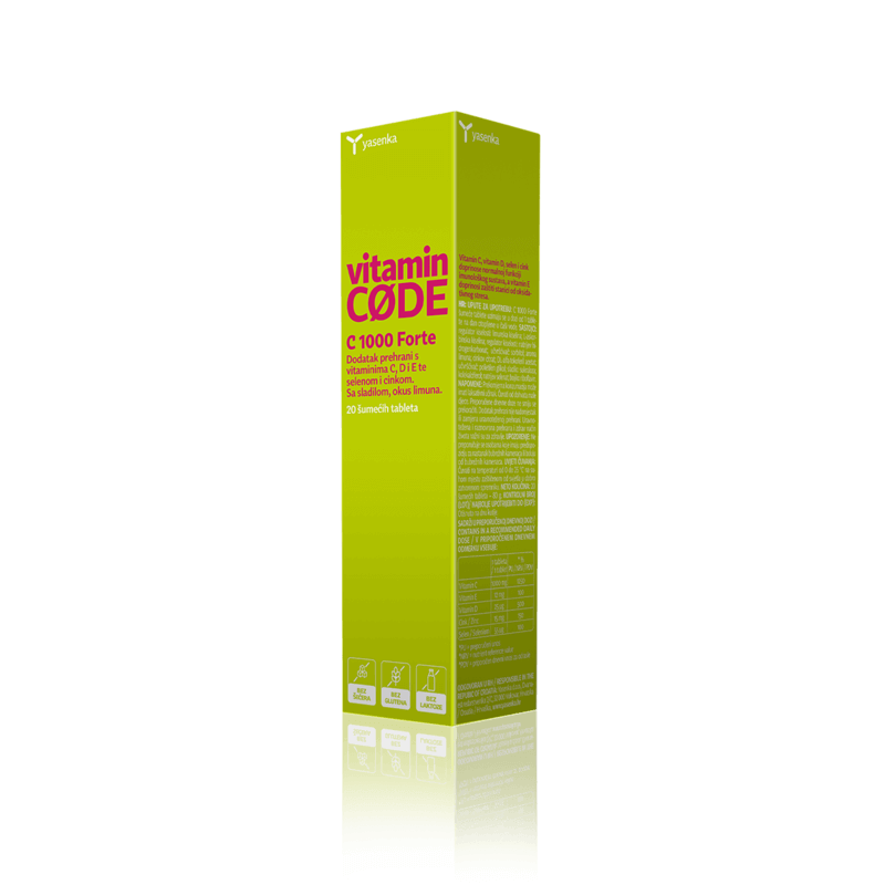 Vitamin Code C 1000 Forte supplement designed for superior immune support and antioxidant protection, featuring a potent blend of natural ingredients for enhanced absorption and overall well-being, available for purchase in Ireland at Yasenka.ie